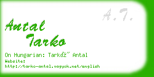 antal tarko business card